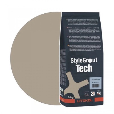 Цементна фуга Litokol StyleGrout Tech 0-20 (Grey 1) 3 кг (SGTCHGRY10063)